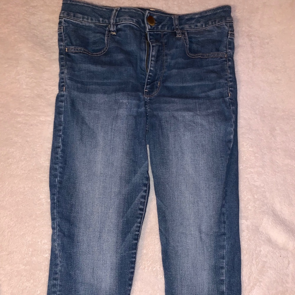 high rise american eagle jeans